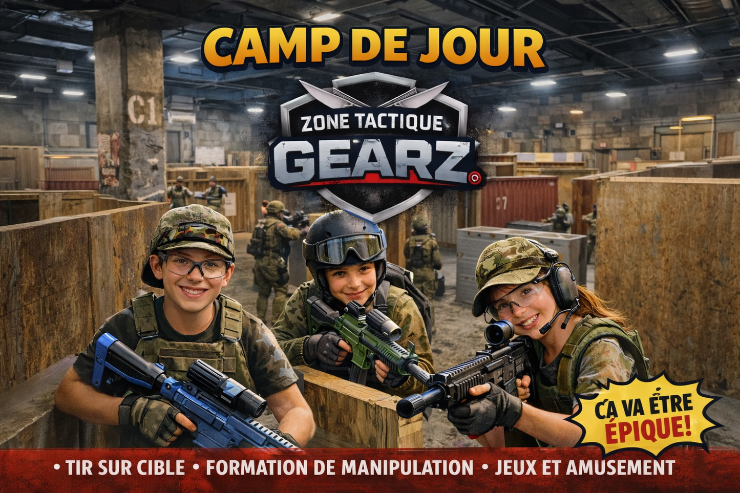 CAMP DE JOUR ÉTÉ 2026 (8-16 ANS)